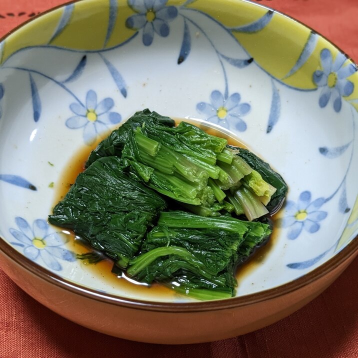 レンジで簡単、時短! ほうれん草のおひたし!
